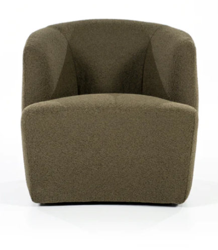 Eleonora Green Upholstered Barrel Chair