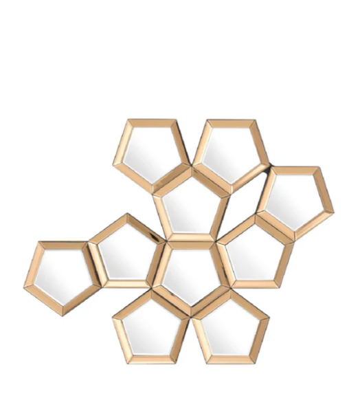 Gold Pentagonal Cluster Mirror