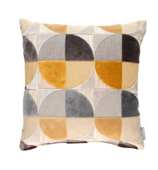 Amber Geometric Pattern Pillows (2)