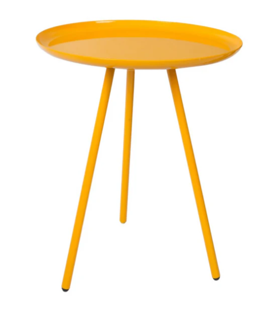 Tangerine Tripod Side Table