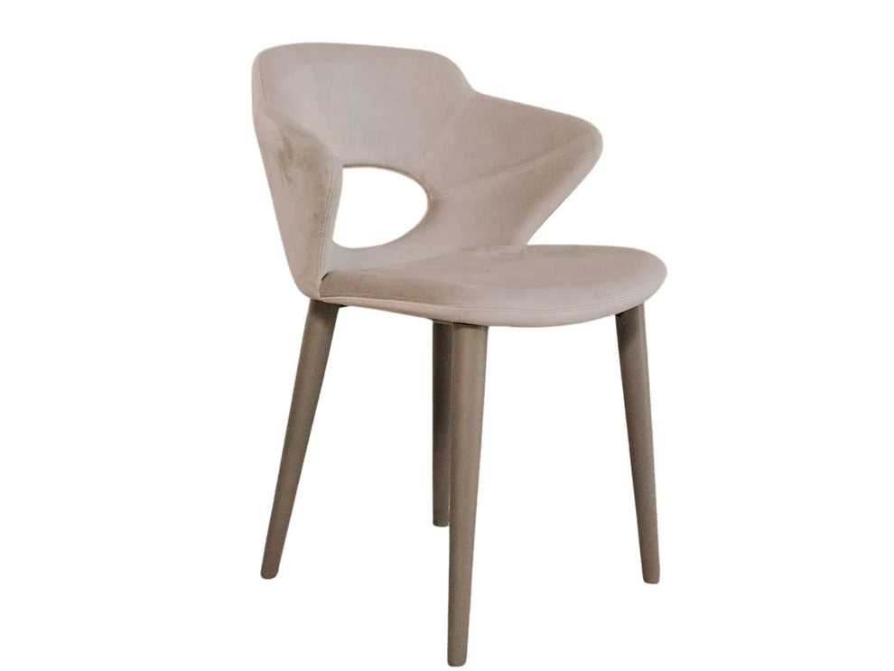 Marilyn Dining Chair in Ligth Gray Velvet