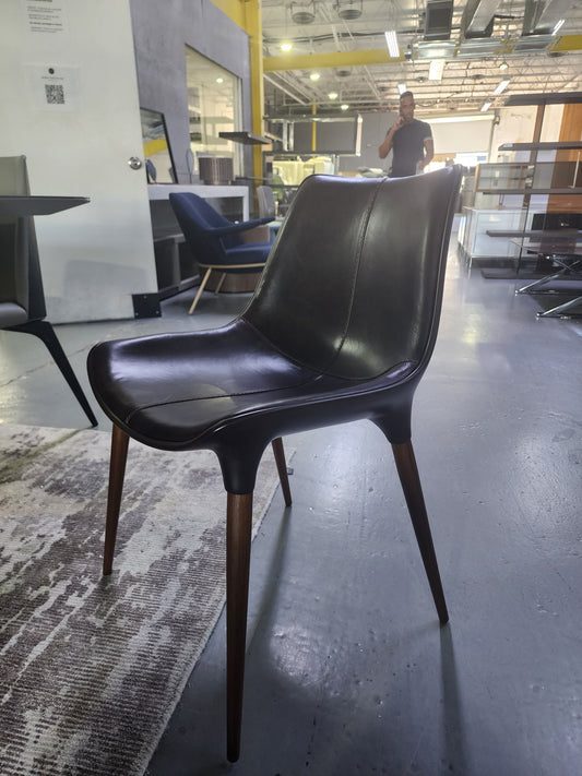 Langham Chair In Aged Brown Leather